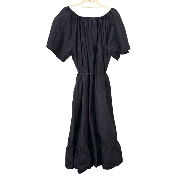 SAINTART Sierra Taffeta Belted Midi Dress‎ Sz Small - Picture 3 of 6